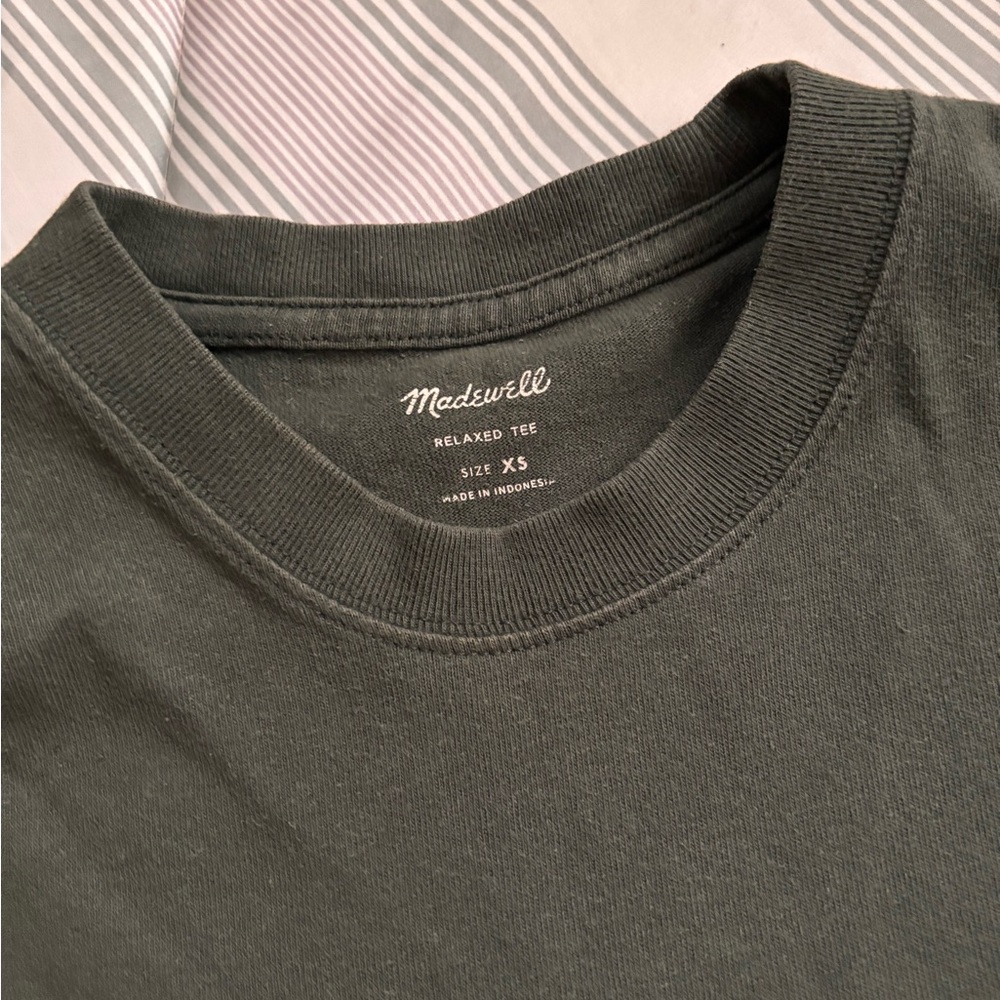 Madewell Men's Relaxed Tee - Olive Green Size XS